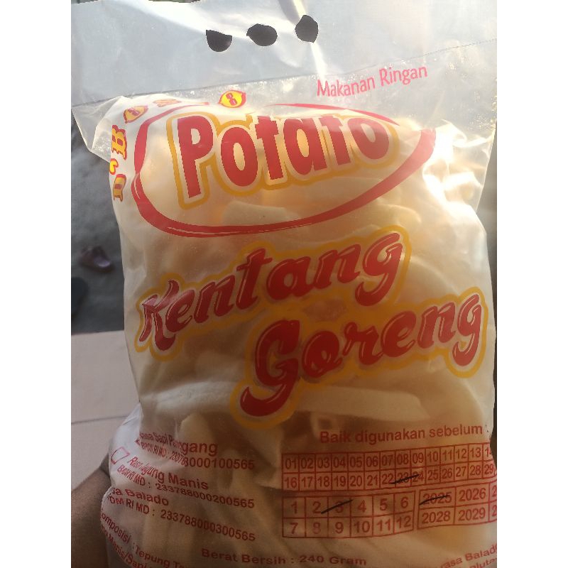 

pitato kentang goreng kemasan 250gram