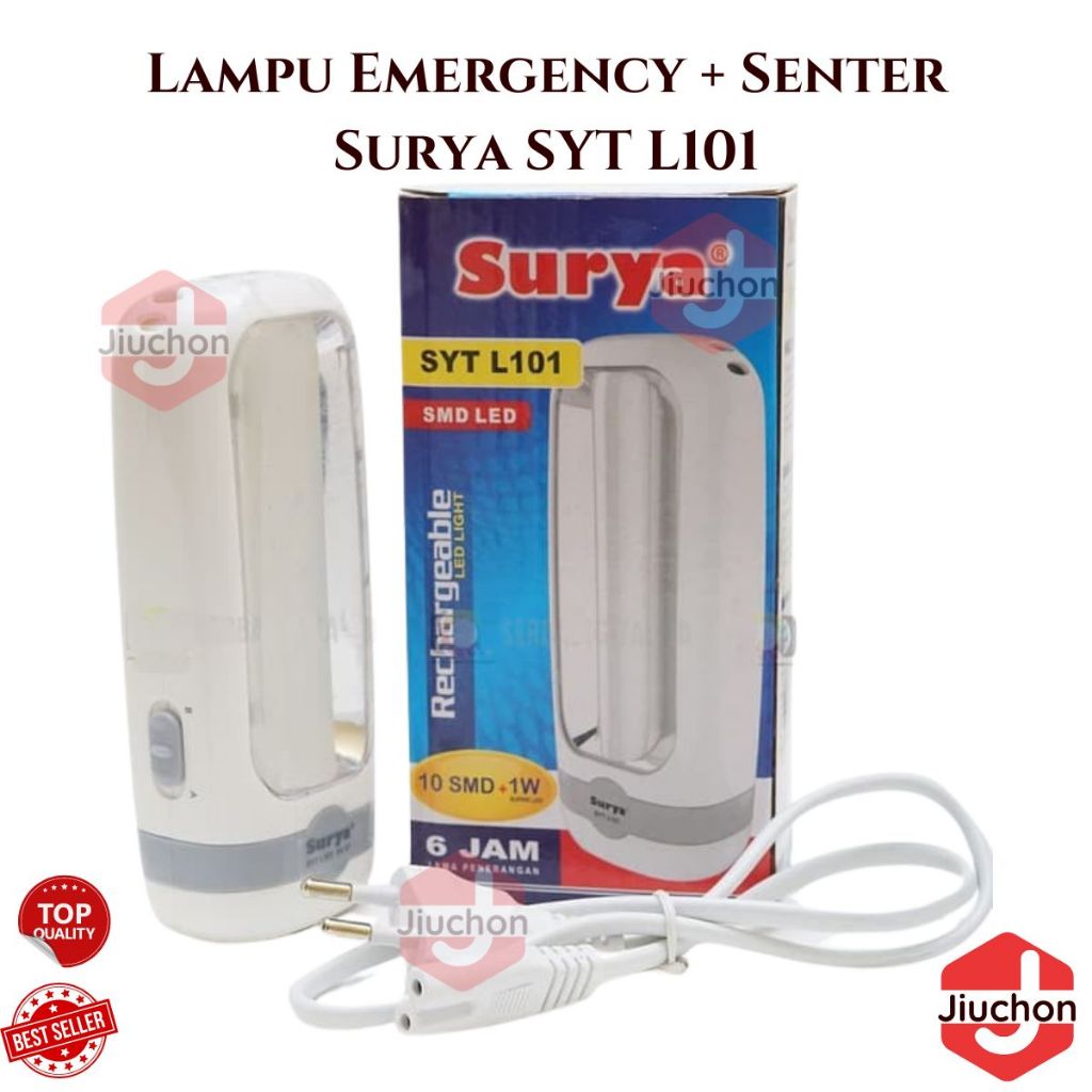 JIUCHON Surya SYT L101 Lampu Emergency + Senter / Lampu Surya SYT L101 LED Emergency + Senter