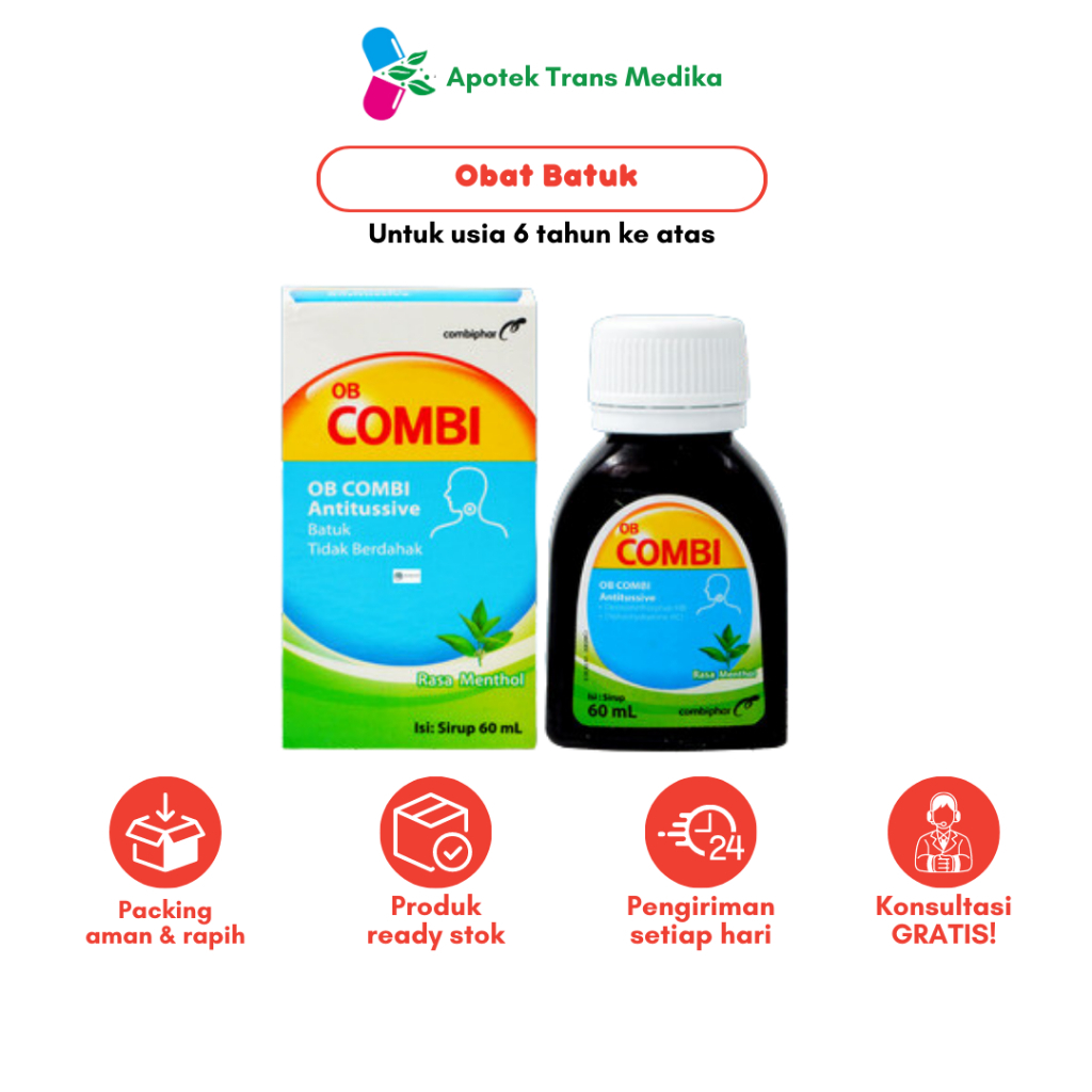OBH Combi Antitusivve meredakan batuk kering orang dewasa