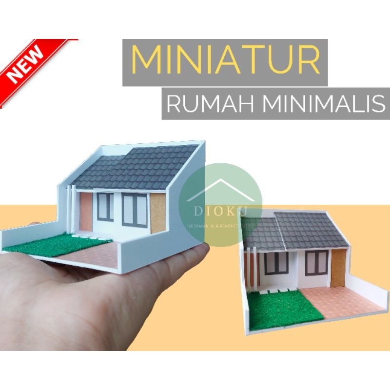 Miniatur Rumah Minimalis Modern #2 / Maket/ Diorama/ Tugas Sekolah