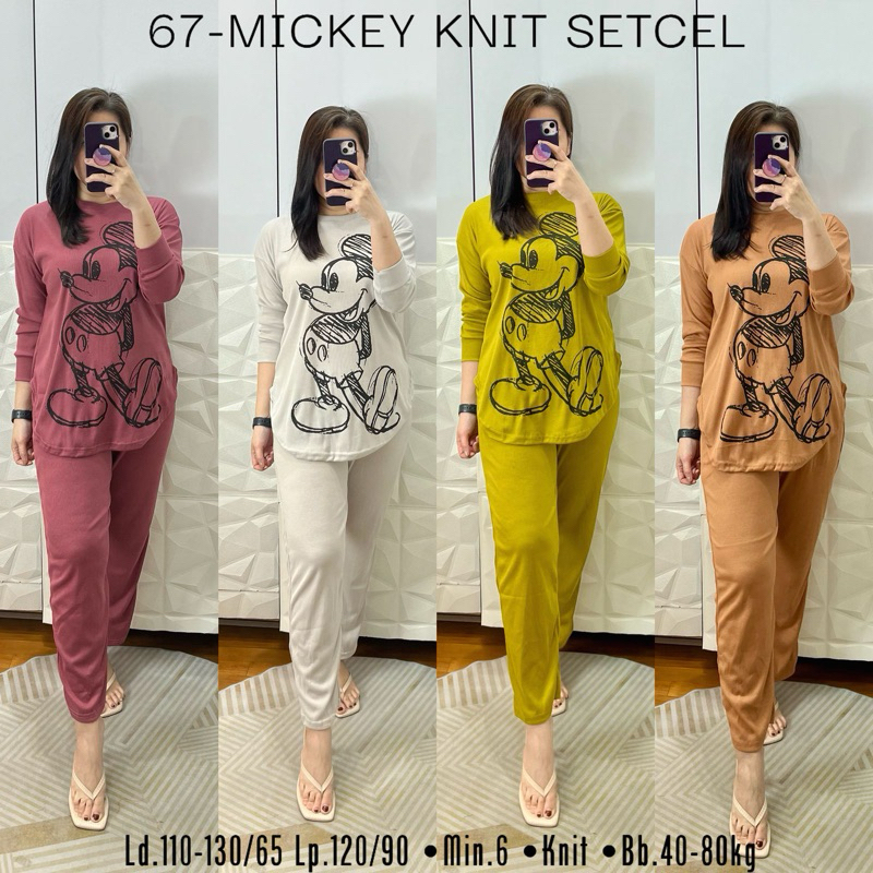 67 MICKEY ASTER KNIT SETCEL Ld.110-130 (Bb.40-80kg)