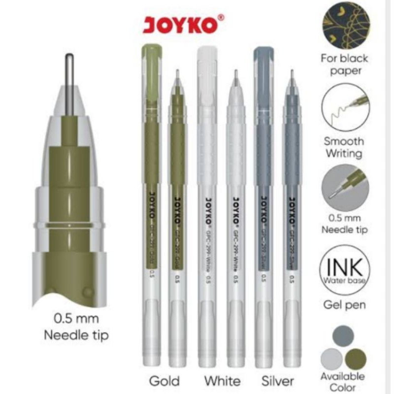 

Color Gel Pen Pulpen Pena Joyko GPC-299 Premium Color 0.5 mm