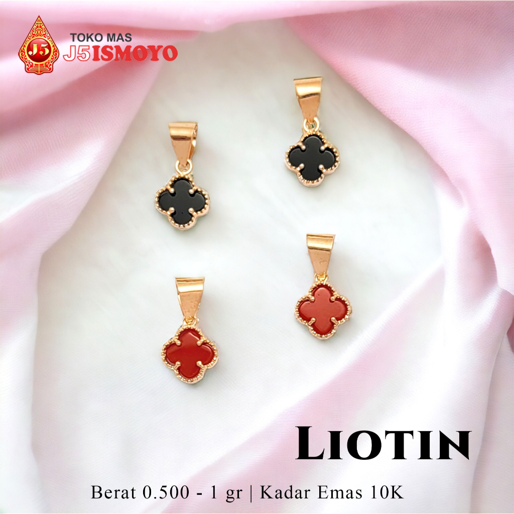 Liontin Emas 10 Karat Clover J5 Ismoyo