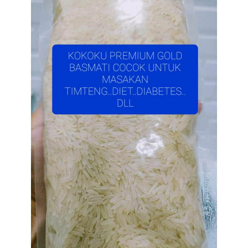 

beras basmati kokoku premium gold 1kg / beras kokoku supersella