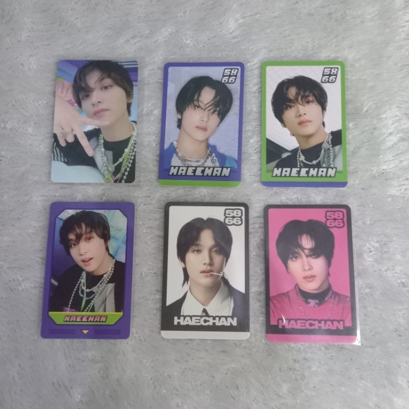 Photocard Official Haechan Korek TC Glimo haekor + 5 PC Glitch Mode NCT Dream (total 6 pc)