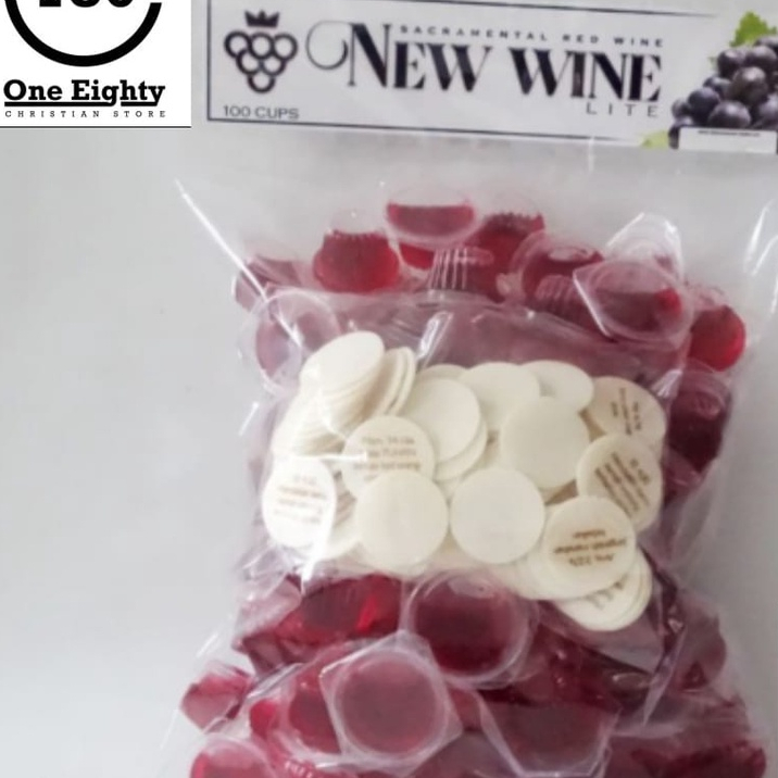 

Anggur Perjamuan Kudus Lite Cup + Hosti Ayat Kecil - Isi 100