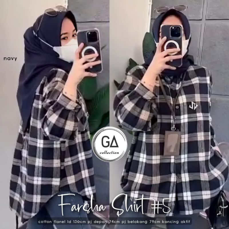 Farsha Shirt 5 | Kemeja Flanel Wanita
