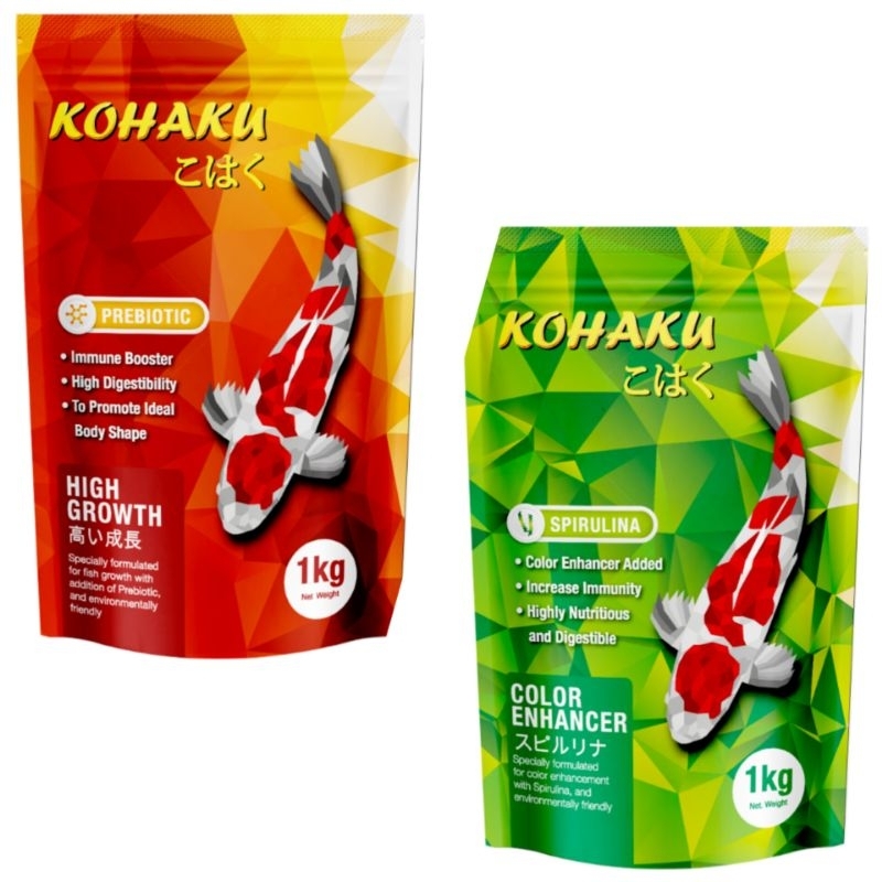 Kohaku Spirulina 1kg / Kohaku pakan koi