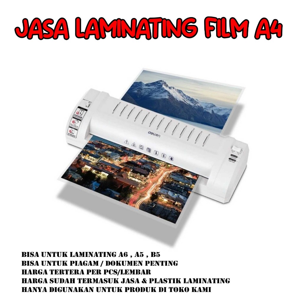 

Jasa Laminating Film A4