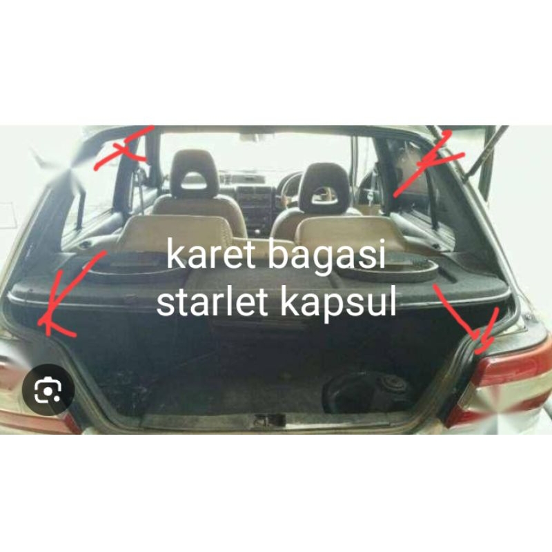 karet balon peredam bagasi toyota Starlet Kapsul 1991-1998 original