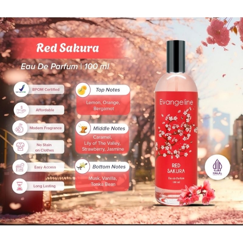 EVANGELINE PARFUM RED SAKURA 100 ML
