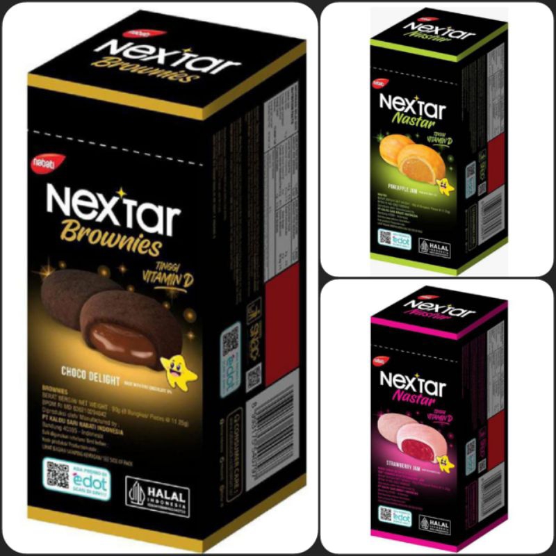 

Nextar Nastar Brownies / Strawberry / Coklat / Nanas