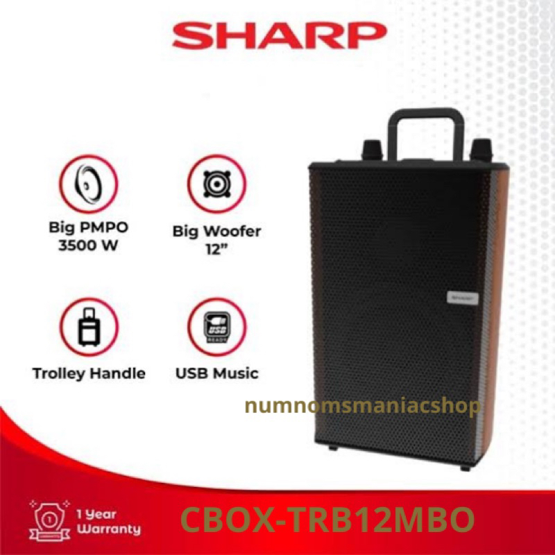 SPEAKER SHARP CBOX-TRB12MBO