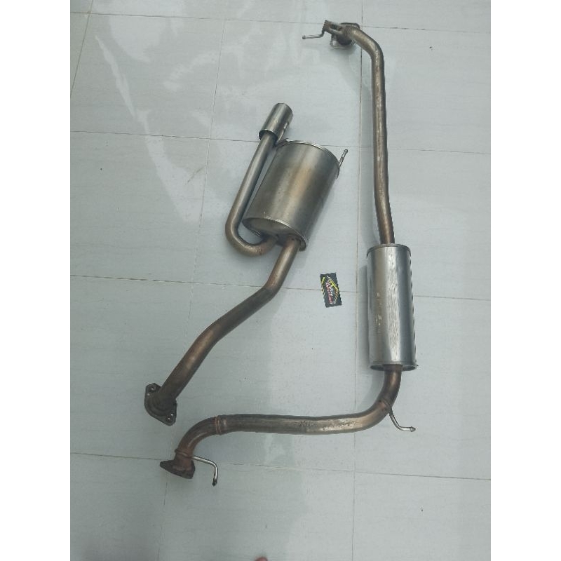 resonator honda jazz ge8 + knalpot PNP original copotan.