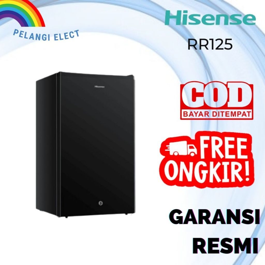 KHUSUS LUAR KOTA Kulkas 1 Pintu Hisense 91 Liter RR120/125D41BN