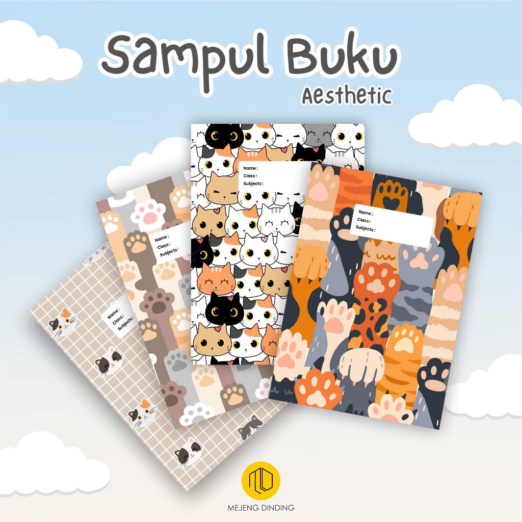 

SAMPUL BUKU AESTHETIC ISI 10 PCS / SAMPUL BUKU MOTIF KUCING CAT LOVERS / SAMPUL BUKU BOOK COVER A5/B5 / Sampul Buku Kotak - Sampul Buku Aesthetic - Book Cover - Kertas Kado - Wrapping Paper - Kertas Sampul / SAMPUL BUKU CUSTOM DESAIN 2/ SAMPUL CUSTOM