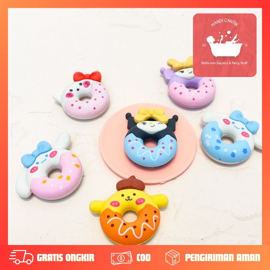 

PENGHAPUS DONAT SANRIO ER-1217 ERASER HAPUSAN TERJANGKAU COD KUROMI CINAMOROLL HELLO KITTY LUCU IMUT