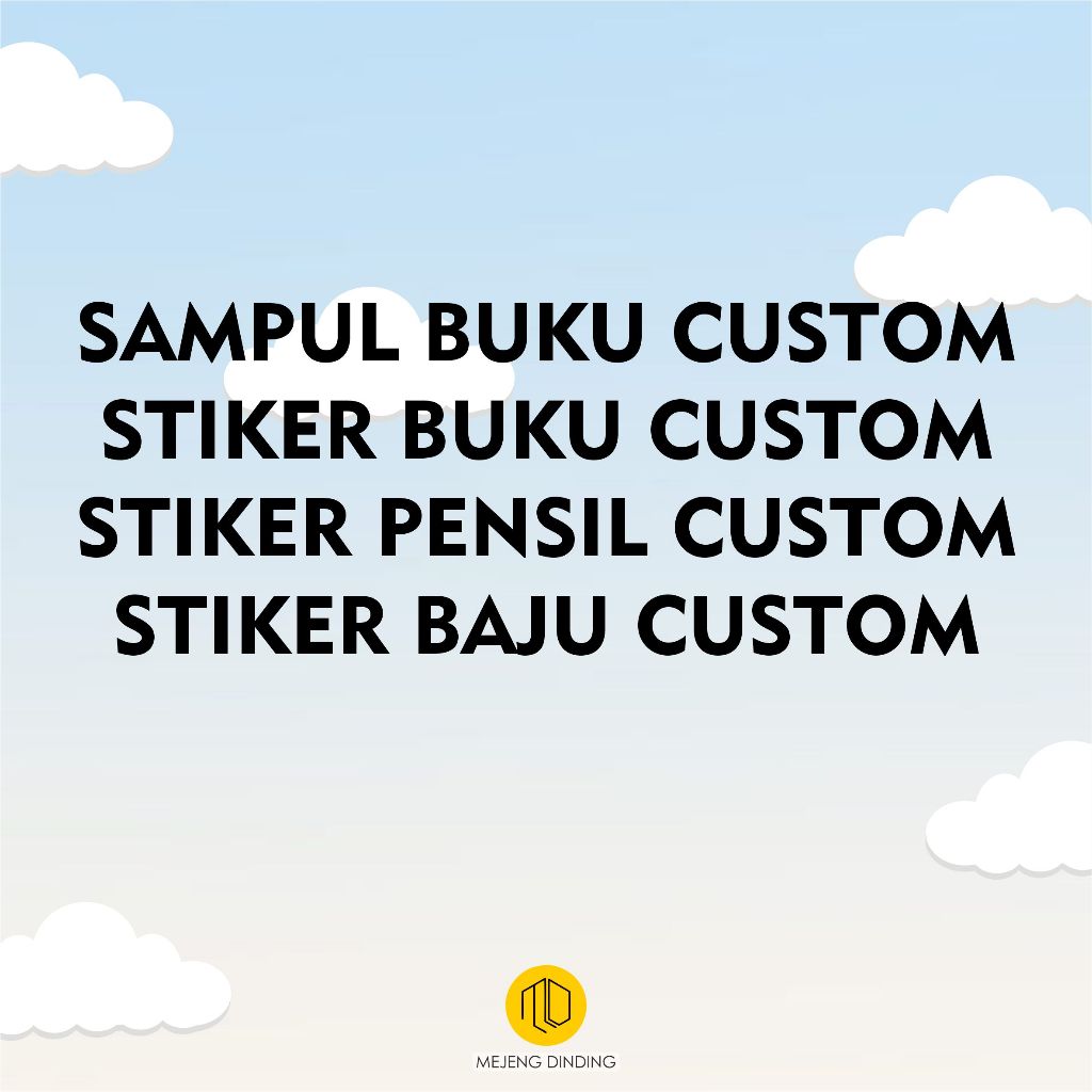 

SAMPUL BUKU BEBAS CUSTOM / STIKER BUKU SEKOLAH CUSTOM / STIKER KAIN CUSTOM / STIKER BAJU CUSTOM / BOOK COVER CUSTOME / STIKER PENSIL CUSTOM / SAMPUL AESTHETIC CUSTOM
