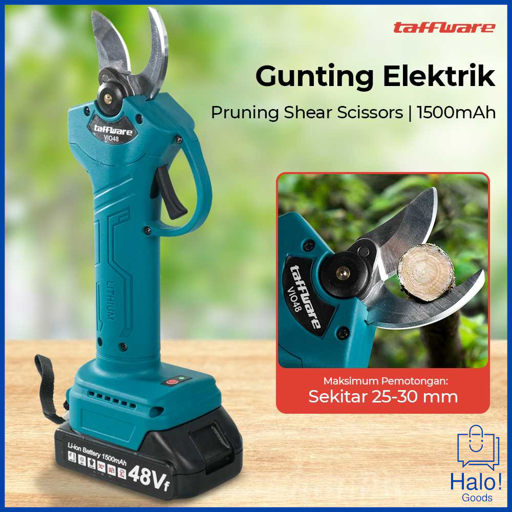 Gunting Taman Elektrik Gunting Pohon Dahan Ranting Baterai Cordless 48V 1500 mAh