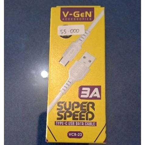 V-Gen Travel Charger USB Dual Port - Type C USB Data Cable