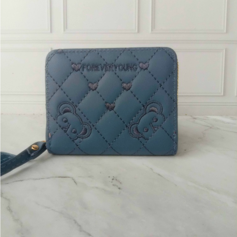 LAKUSO Dompet Resleting Satu Kecil Motif Dompet Koin Wanita Forever Young #24-21