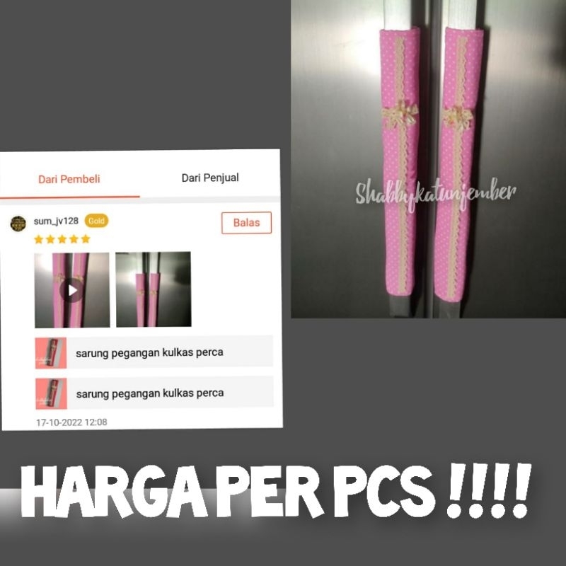 SARUNG PEGANGAN KULKAS/COVER PEGANGAN KULKAS/HIASAN KULKAS RENDA