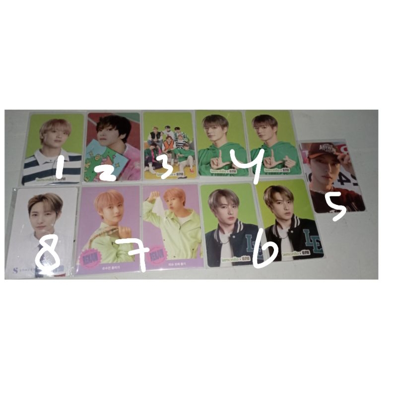 wts photocard official nct doyoung jaemin yuta renjun Jisung lemonilo 2baddies sg22 beatbox glimo