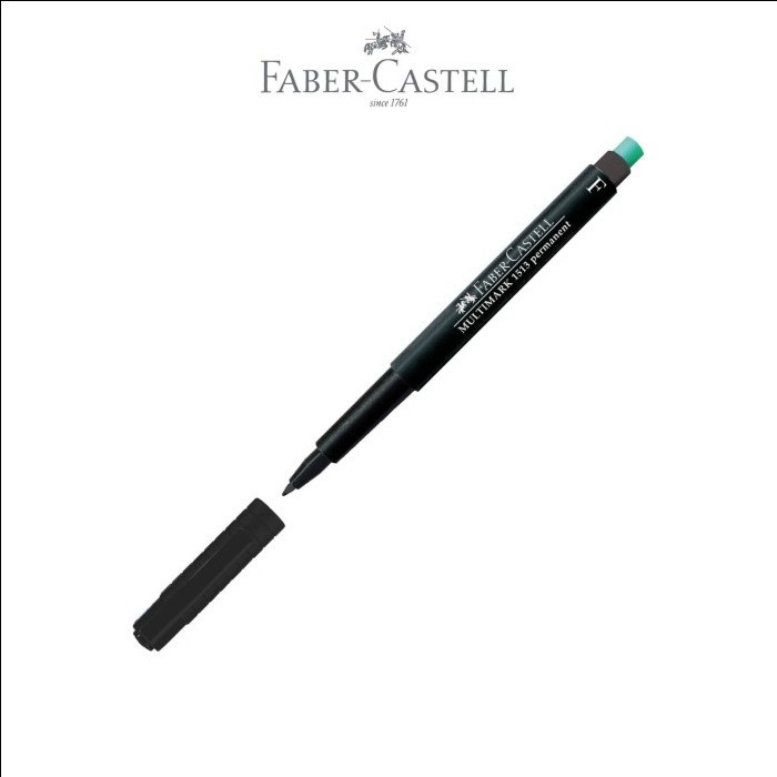 SPIDOL OHP / MULTIMARK PERMANENT MARKER / OPF / OHP FABER CASTELL F FINE HITAM