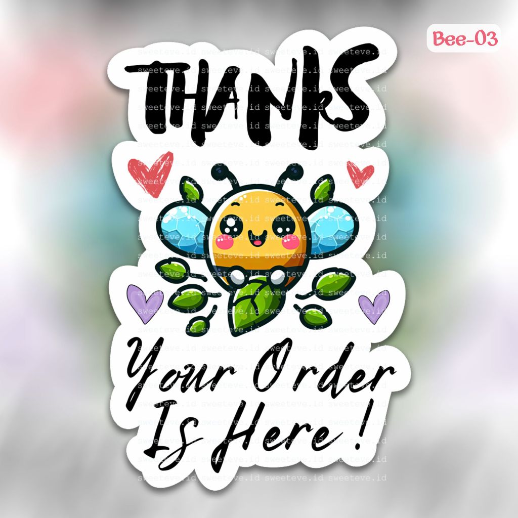 

Stiker Thank You olshop, Thanks Stiker Online Shop Cute, Stiker Terimakasih Online Shop Chromo NO CUSTOM & CUSTOM (Harga untuk 1 set) - Bee03