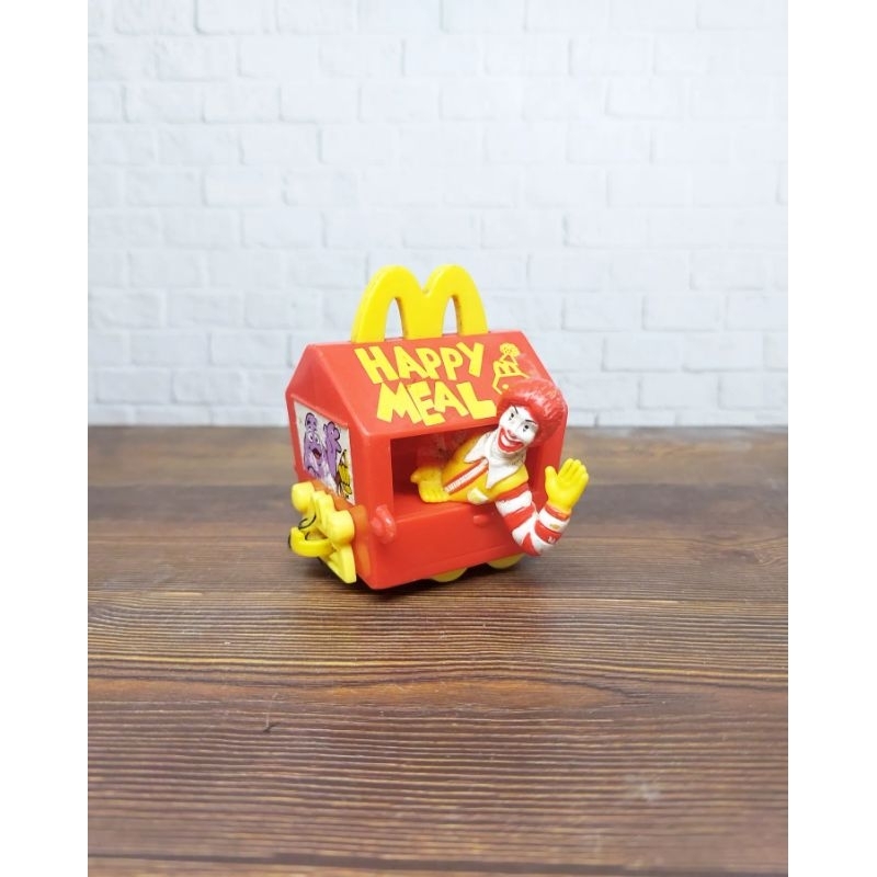Mainan Figure Ronald Box Train Maskot McDonald vintage 94