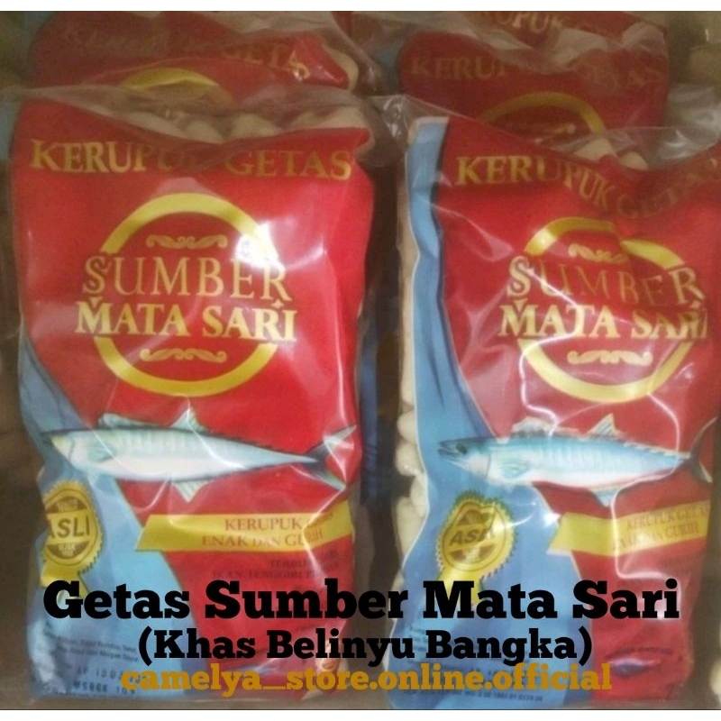 

Kerupuk Getas Merk Sumber Mata Sari 250gram Khas Belinyu Bangka