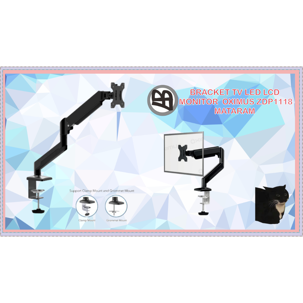 BRACKET TV LED LCD MONITOR OXIMUS ZDP1118 MATARAM