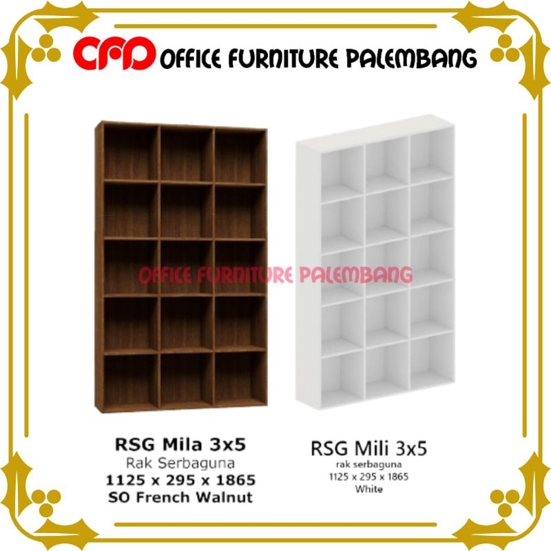 rak laundry olympic gstar RSG MILI MILA 3x5 rak buku rak serbaguna lemari arsip