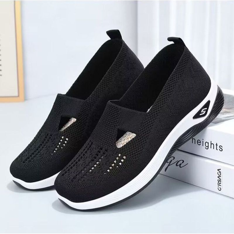 Sepatu Wanita Rajut Slip On