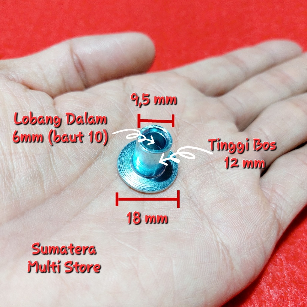 Ring Bosh M6 Panjang - Ring Bos Baut 10