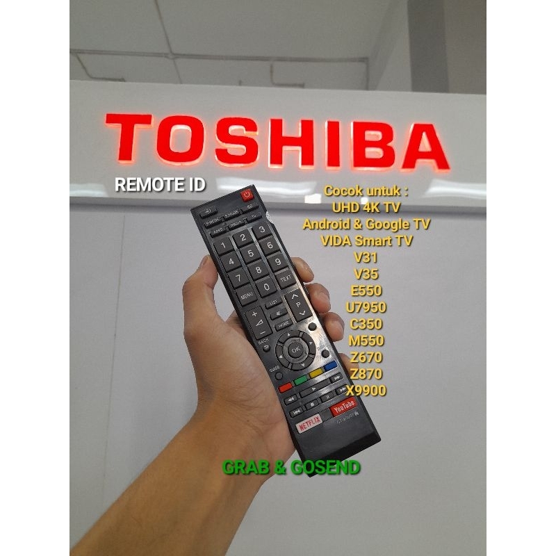 Remote Tv TOSHIBA Smart Android Google TV Pengganti Uhd 4K TV