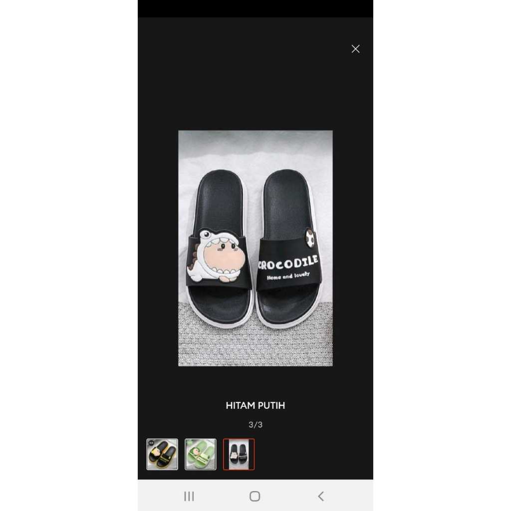 sandal selop  wanita varian crocodile