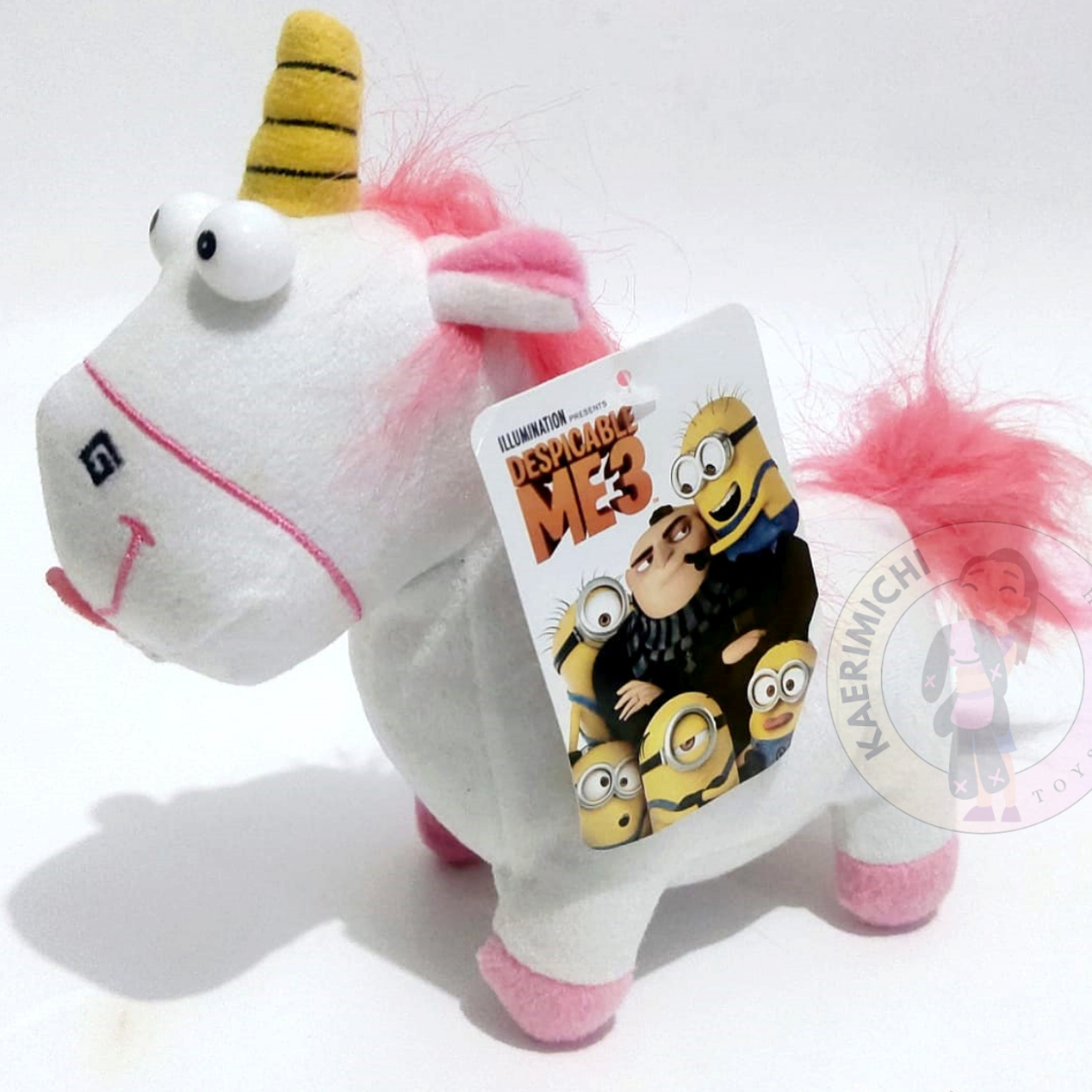 Boneka Unicorn Boneka Fluffy Unicorn Despicable Me Agnes Original Small