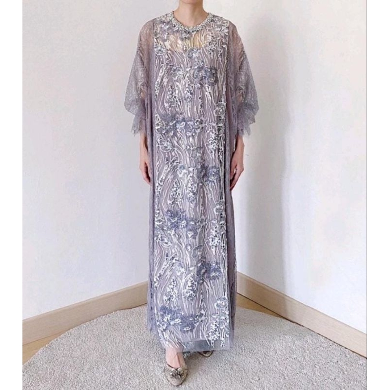 rent dress/ sewa dress/ baju pesta brynn dress purple grey