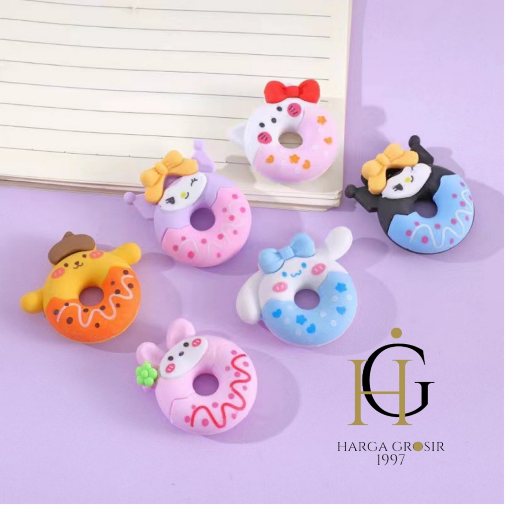 

Penghapus donat sanrio eraser penghapus hello kitty purin kuromi dan cinamoroll kado lucu imut murah bisa terjangkau cod