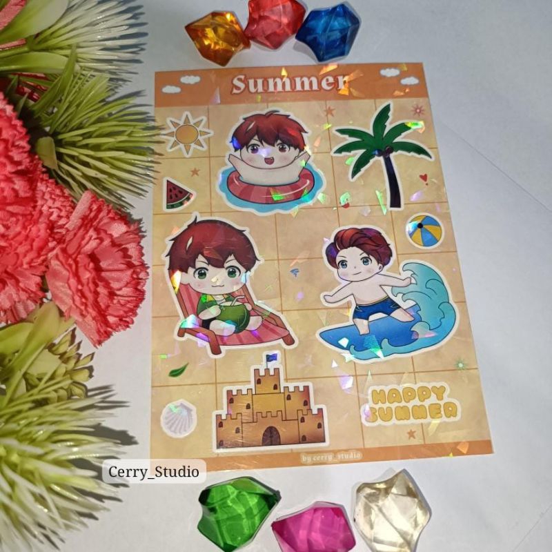 

[READY KIRIM] Fanmerch Stiker Boboiboy/ Stiker Hologram/Stiker Kiss cut
