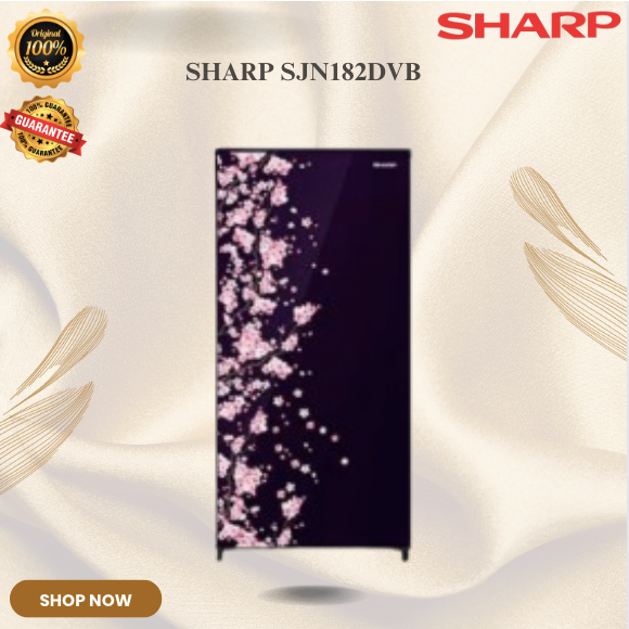 SHARP KULKAS 1 PINTU SJN182DVB 157L/SJN-182DVB/SJN 182DVB/KULKAS SHARP ORIGINAL BERGARANSI RESMI