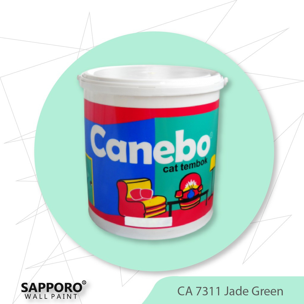 Cat Tembok Canebo Jade Green 5KG Cat Tembok Terbaik Termurah