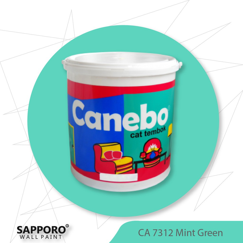 Cat Tembok Canebo Mint Green 5KG Cat Tembok Terbaik Termurah