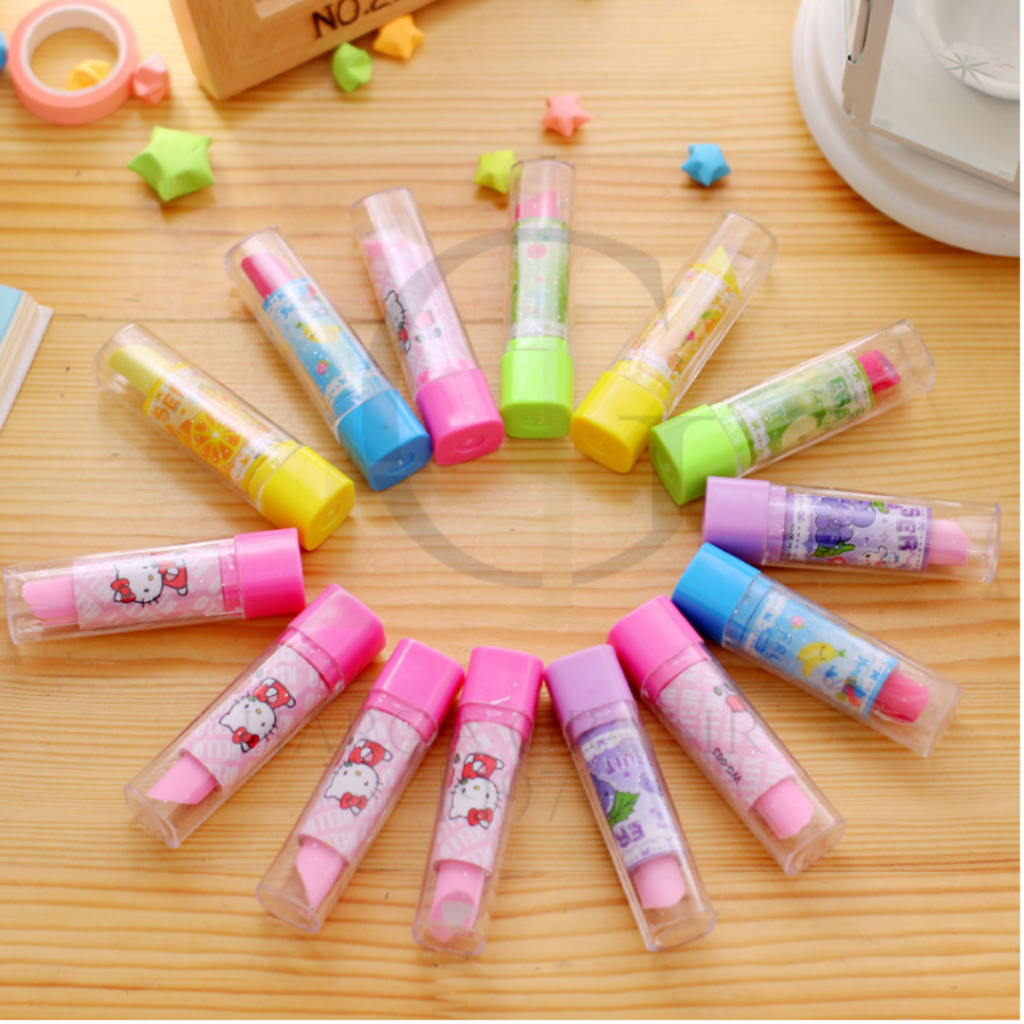 

Penghapus Lipstik buah penghapus pensil eraser buah warna warni terjangkau bisa cod