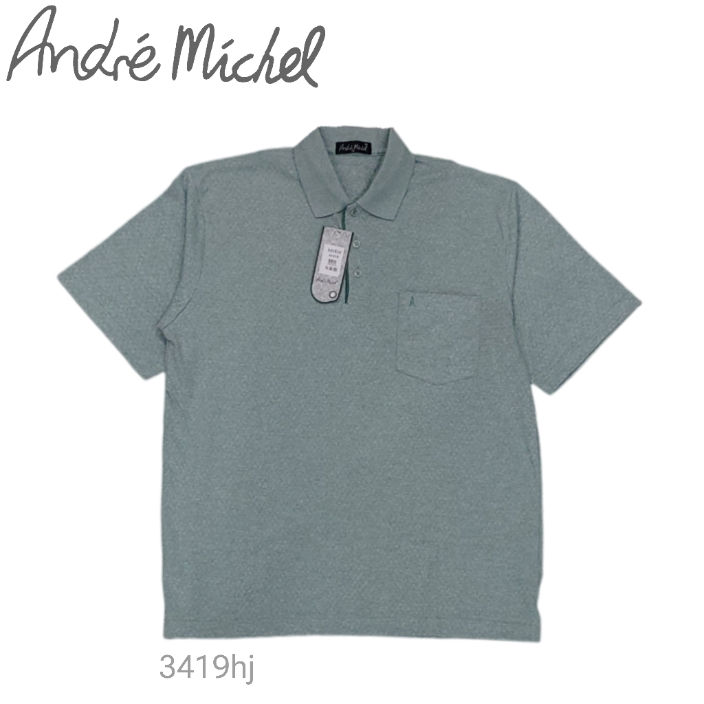 Andre Michel Kaos Polo Pria Casual Reguler Fit 3419