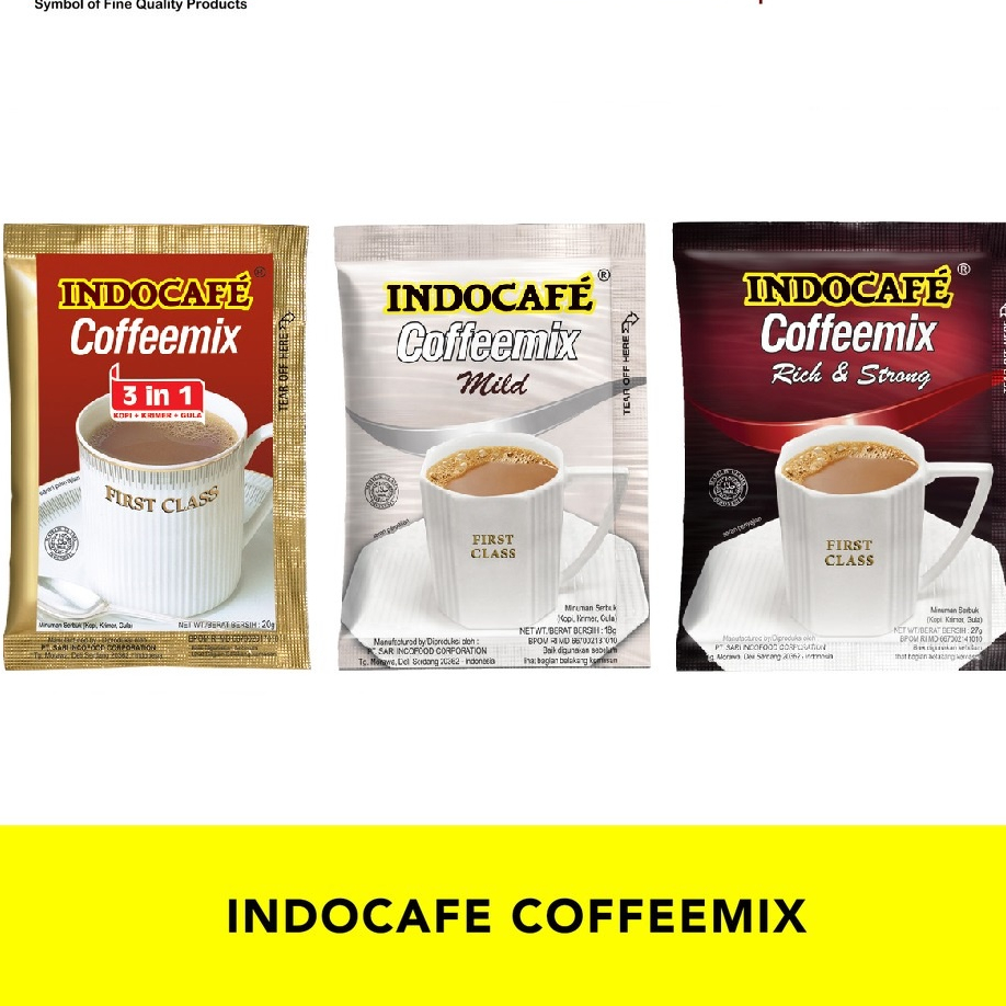 

INDOCAFE CoffeeMix 3in1 Banyak Varian BARU (MILD, STRONG & RICH, Normal) RENCENG 10Pcs Murah