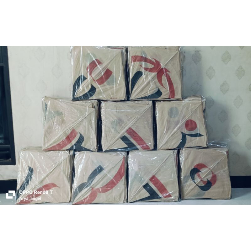 layangan pulas kertas coklat uk54 cimande