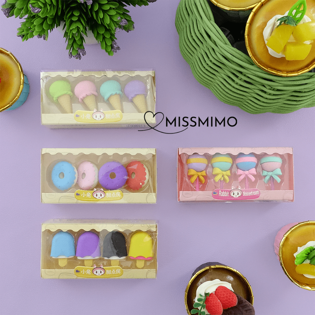 

Penghapus Pensil Karakter Lucu Eraser Motif Buah Sayuran Kue Mini