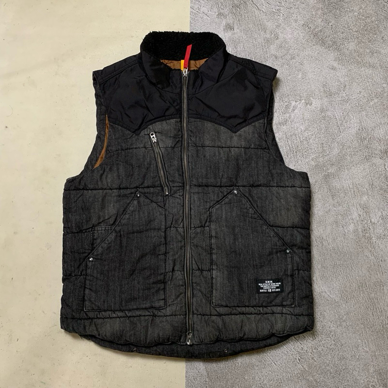 Burtle Vest Denim Puffer